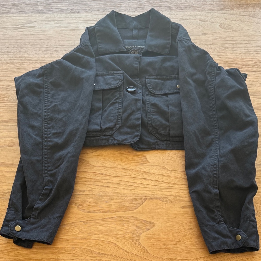 Banana Republic Black Utility Jacket